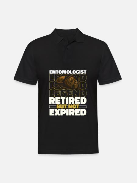 Entomology Entomologist Retired Insect - Men's Polo Shirt - black