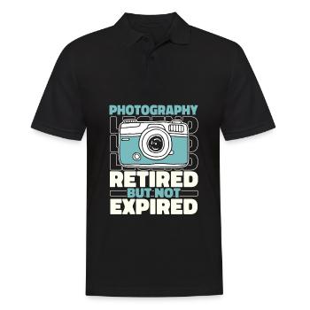 Photographer Photography Retired Camera - Men's Polo Shirt - black - Front - Kai (181cm)