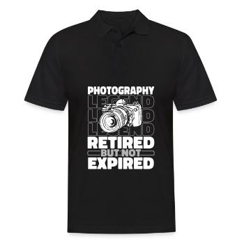 Photographer Photography Retired Camera - Men's Polo Shirt - black - Front - Kai (181cm)