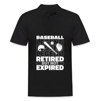 Baseball à la retraite - Polo Homme - noir - Devant - Kai (181cm)