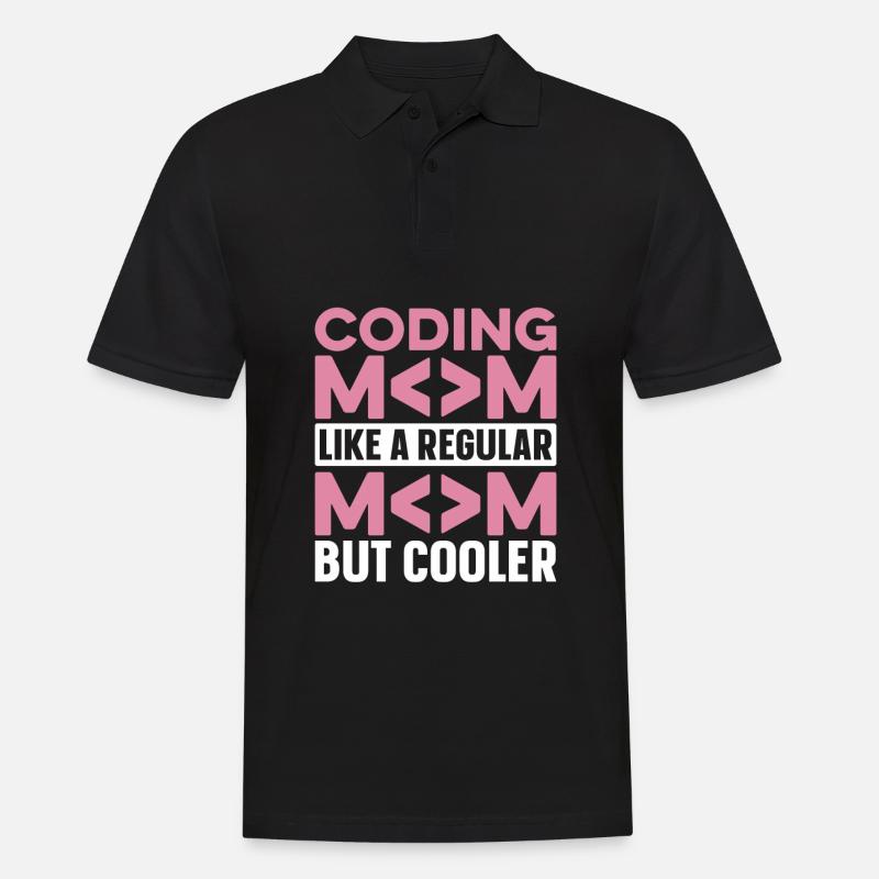 Developer Coder Programmer Mama - Men's Polo Shirt - black