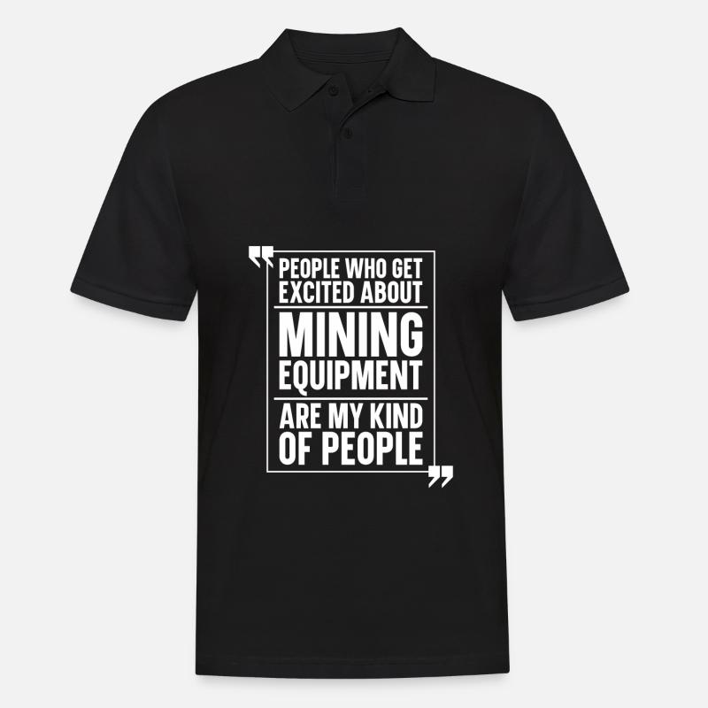 Engineer Mining Engineer - Men's Polo Shirt - black