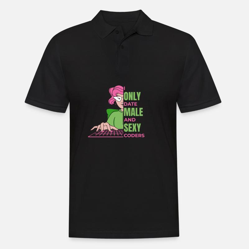 Developer Coder Programmer Humor - Men's Polo Shirt - black