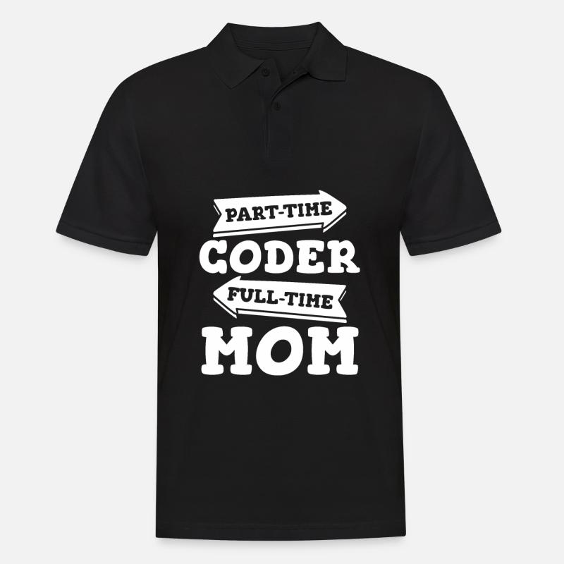 Developer Coder Programmer Mama - Men's Polo Shirt - black