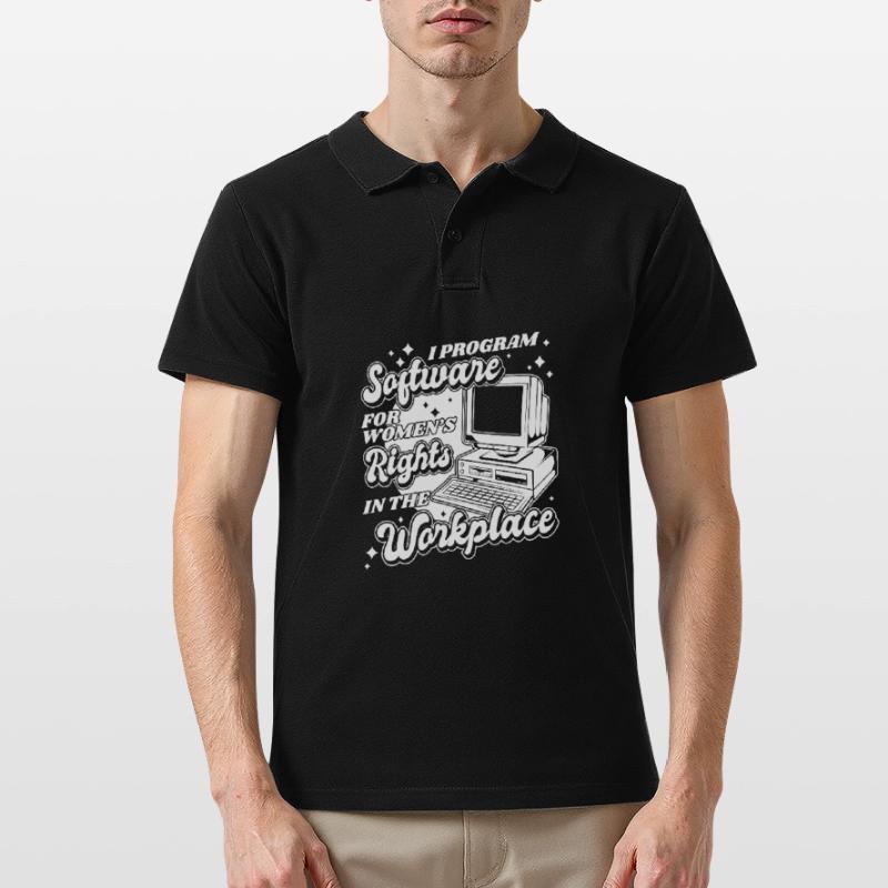 Developer Coder Programmer Computer Polo Homme