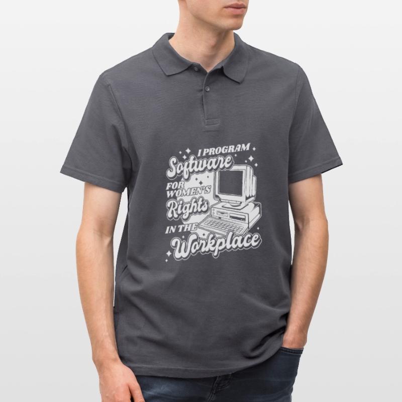 Entwickler Coder Programmierer Computer Männer Poloshirt