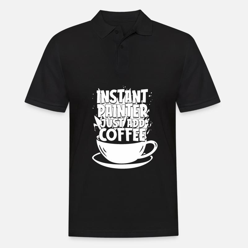 Painter Varnisher Coffee - Men's Polo Shirt - black