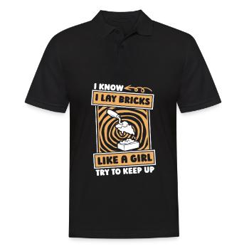 Mason Girl - Men's Polo Shirt - black - Front - Kai (181cm)