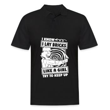 Mason Girl - Men's Polo Shirt - black - Front - Kai (181cm)