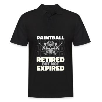 Paintball Im Ruhestand - Männer Poloshirt - Schwarz - Vorne - Kai (181cm)