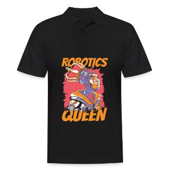 Robotik Ai Roboter Königin - Männer Poloshirt - Schwarz - Vorne - Kai (181cm)