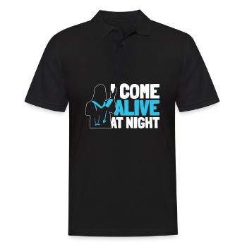 Infirmière Lustig - Polo Homme - noir - Devant - Kai (181cm)