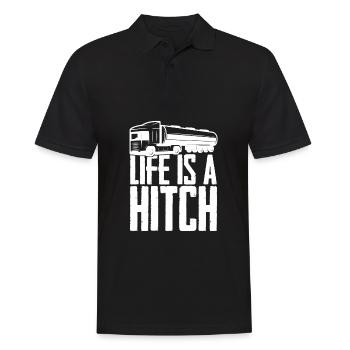 Oil Field Oil Rig Towbar - Men's Polo Shirt - black - Front - Kai (181cm)