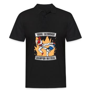 Taekwondo Taekwondo Père - Polo Homme - noir - Devant - Kai (181cm)