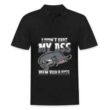 Wels I Didnt Fart My Butt Blew You A Kiss - Men's Polo Shirt - black - Front - Kai (181cm)