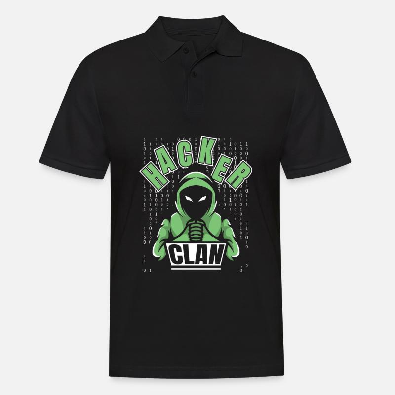 Développeur, Codeur, Programmeur, Hacker - Polo Homme - noir
