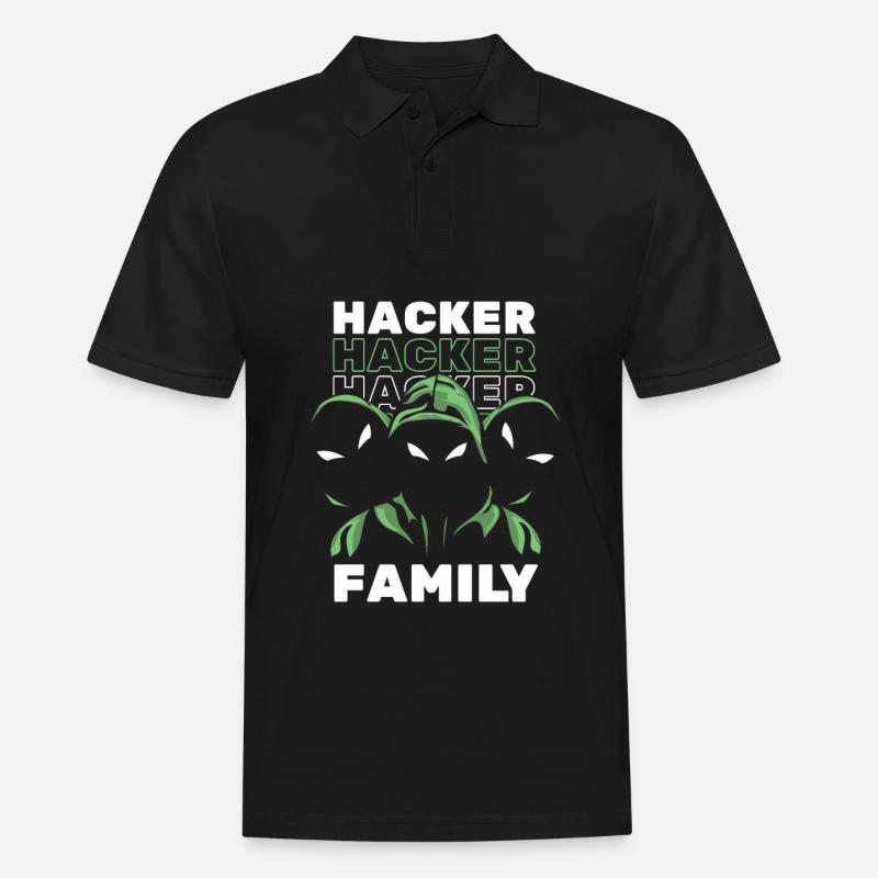 Développeur Codeur Programmeur Hacker - Polo Homme - noir