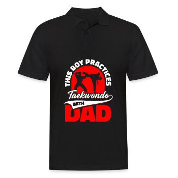 Taekwondo Père Taekwondo - Polo Homme - noir - Devant - Kai (181cm)
