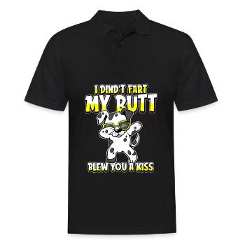 Dalmatian humor - Men's Polo Shirt - black - Front - Kai (181cm)