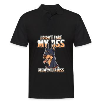 Doberman Humor - Men's Polo Shirt - black - Front - Kai (181cm)