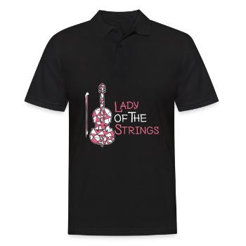 Violin Violin Lady - Men's Polo Shirt - black - Front - Kai (181cm)