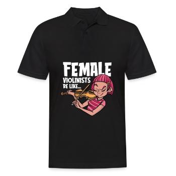 Violin Violin - Men's Polo Shirt - black - Front - Kai (181cm)