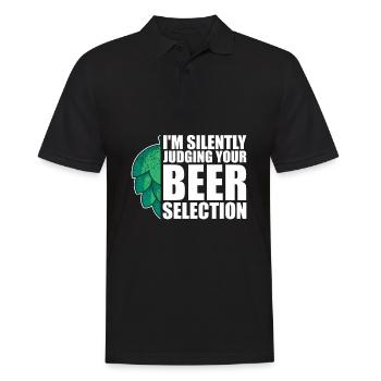 Bière artisanale Bière artisanale Bière Hopping - Polo Homme - noir - Devant - Kai (181cm)