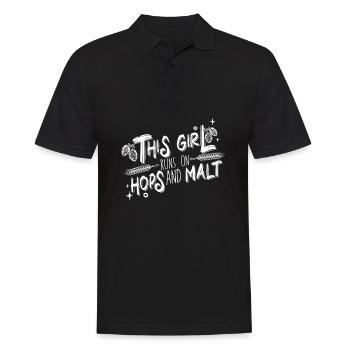 Craft Beer Craft Beer Girls - Men's Polo Shirt - black - Front - Kai (181cm)