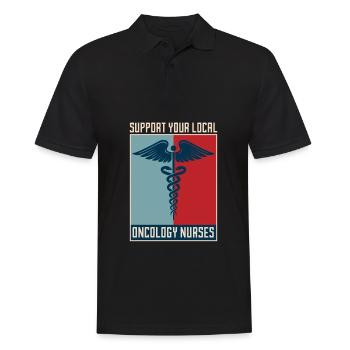 Soutien infirmier - Polo Homme - noir - Devant - Kai (181cm)