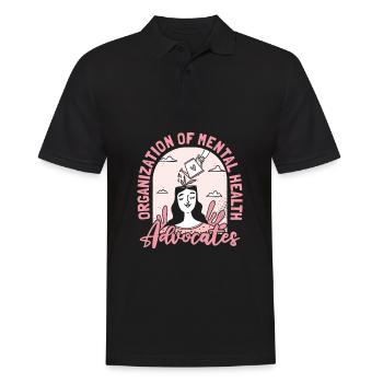 Psychologue Défenseur des psychologues - Polo Homme - noir - Devant - Kai (181cm)