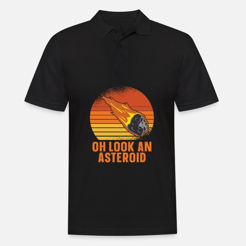 Dérivation astroïde de l’espace spatial - Polo Homme - noir