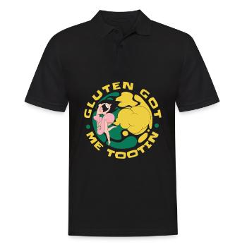 Pet sans gluten - Polo Homme - noir - Devant - Kai (181cm)