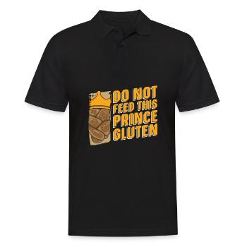 Gluten-free humor - Men's Polo Shirt - black - Front - Kai (181cm)