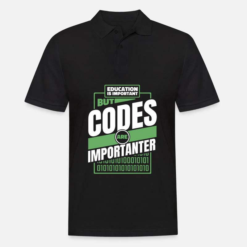 Entwickler Coder Programmierer Lustig - Männer Poloshirt - Schwarz