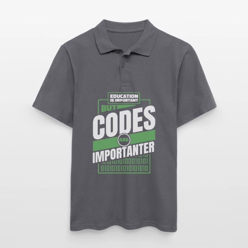 Developer Coder Programmer Funny Men's Polo Shirt