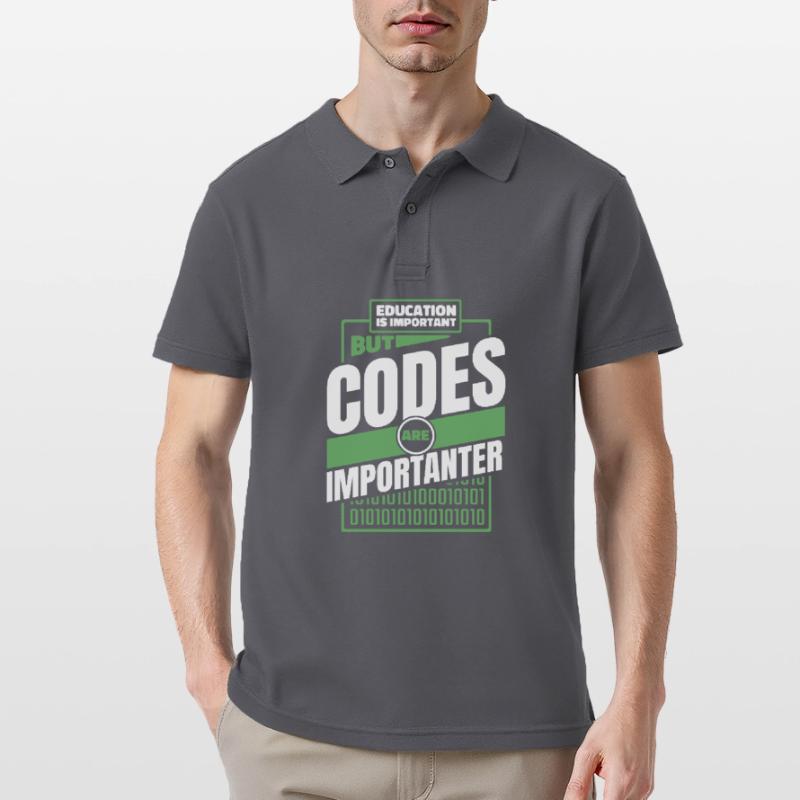 Developer Coder Programmer Funny Men's Polo Shirt