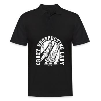 Prospectors Digging Treasure Lady - Men's Polo Shirt - black - Front - Kai (181cm)