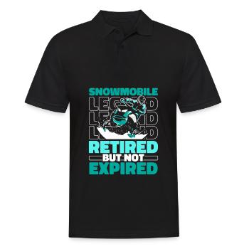 Snowmobile Snowmobiles Retired - Men's Polo Shirt - black - Front - Kai (181cm)