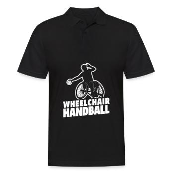 Handball handballeur en fauteuil roulant - Polo Homme - noir - Devant - Kai (181cm)