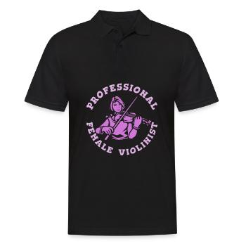 Violin Violin - Men's Polo Shirt - black - Front - Kai (181cm)