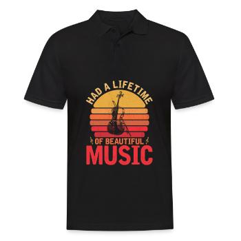 Violin Violin - Men's Polo Shirt - black - Front - Kai (181cm)