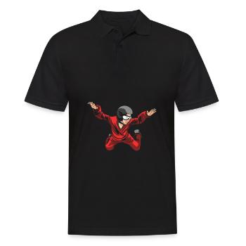 Indoor Skydiving Cool Indoor Fallschirmspringen - Men's Polo Shirt - black - Front - Kai (181cm)