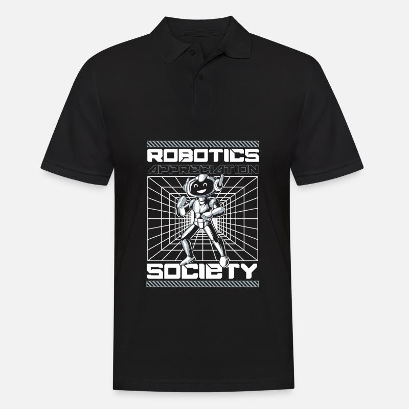 Robotics Ai Robot - Men's Polo Shirt - black