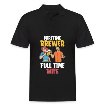 Craft Beer Craft Beer Wife - Men's Polo Shirt - black - Front - Kai (181cm)