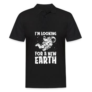 Space Space Earth Space Colonization - Men's Polo Shirt - black - Front - Kai (181cm)