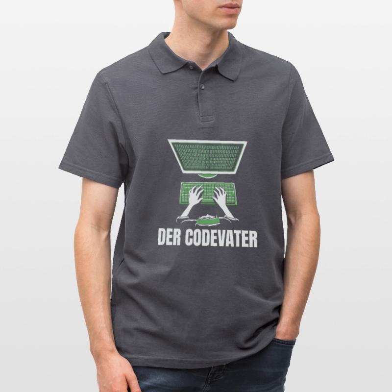 Entwickler Coder Programmierer Vater Männer Poloshirt