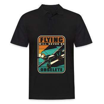 Flugzeug Mechaniker - Männer Poloshirt - Schwarz - Vorne - Kai (181cm)