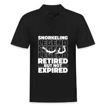 Schnorcheln Im Ruhestand - Männer Poloshirt - Schwarz - Vorne - Kai (181cm)