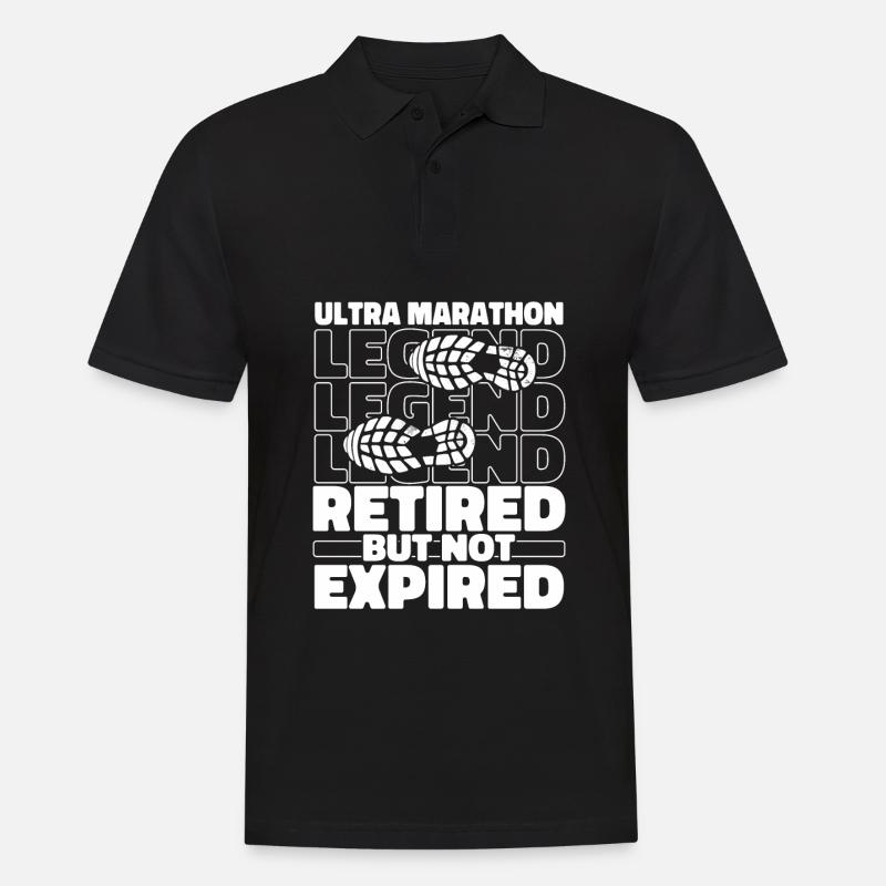 Ultramarathon Im Ruhestand - Männer Poloshirt - Schwarz