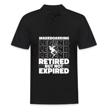Wakeboard Wakeboarder Im Ruhestand - Männer Poloshirt - Schwarz - Vorne - Kai (181cm)